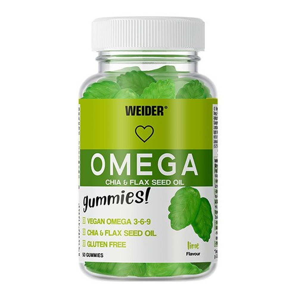 Weider Omega Gummies, Lime - 50 gummies