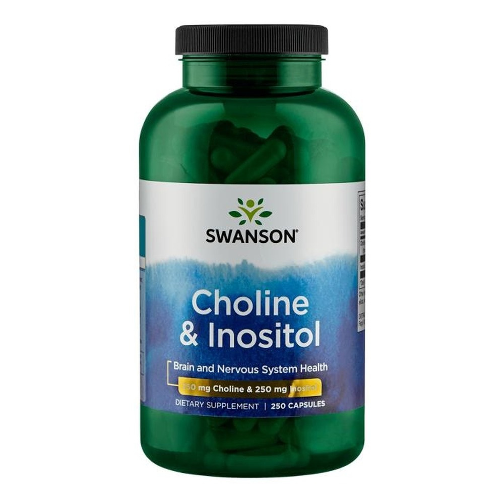 Swanson Choline and Inositol for Memory and Liver Support 250 Capsules