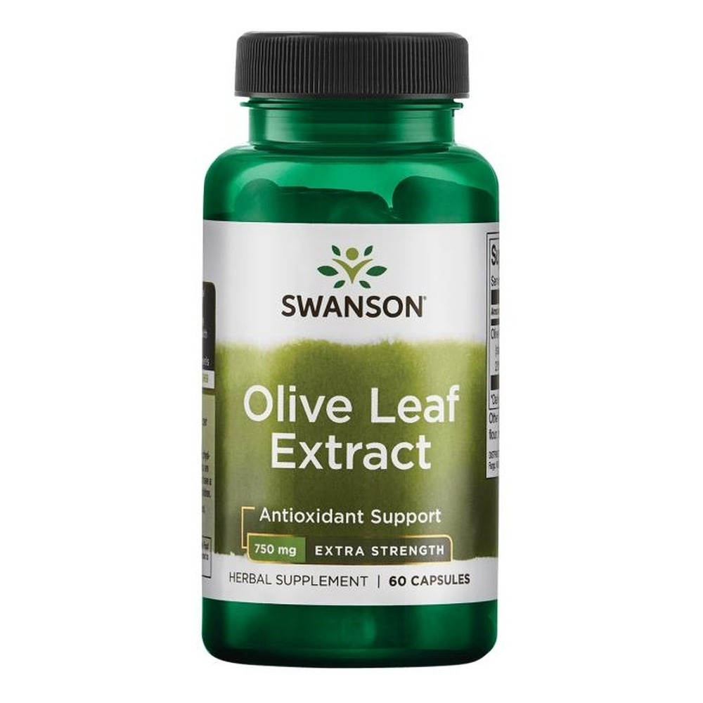 Swanson Olive Leaf Extract 750mg for Immune & Blood Pressure Support 60 Capsules