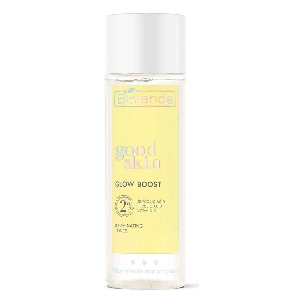 Bielenda Good Skin Glow Boost Illuminating Tonic with Glycolic Acid Vitamin C and Ferulic Acid 200ml