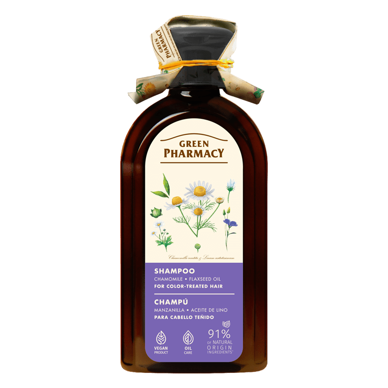 Green Pharmacy Natural Shampoo for Damaged Hair with Chamomile Extract 350ml