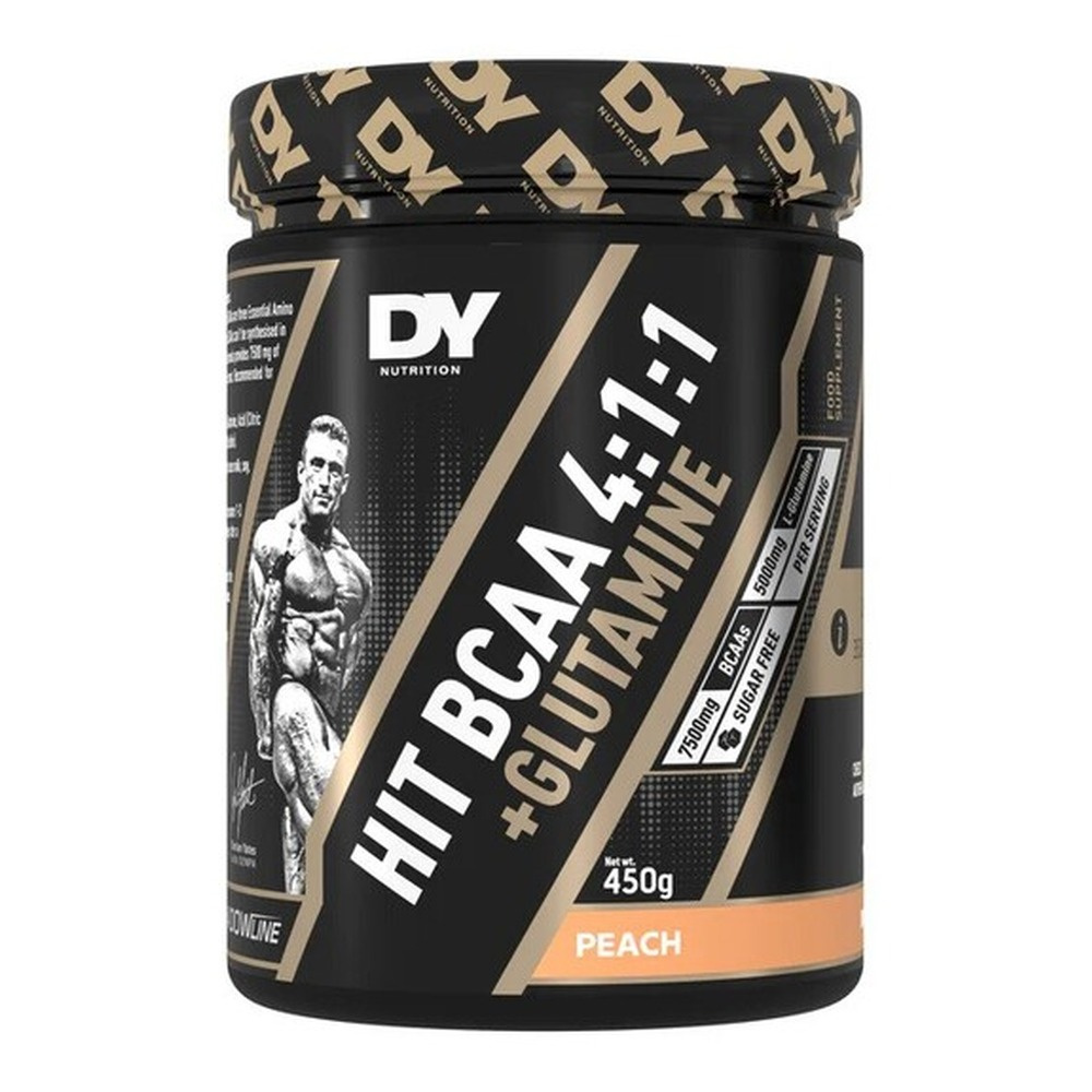 Dorian Yates HIT BCAA 4:1:1 + Glutamine, Peach - 450g