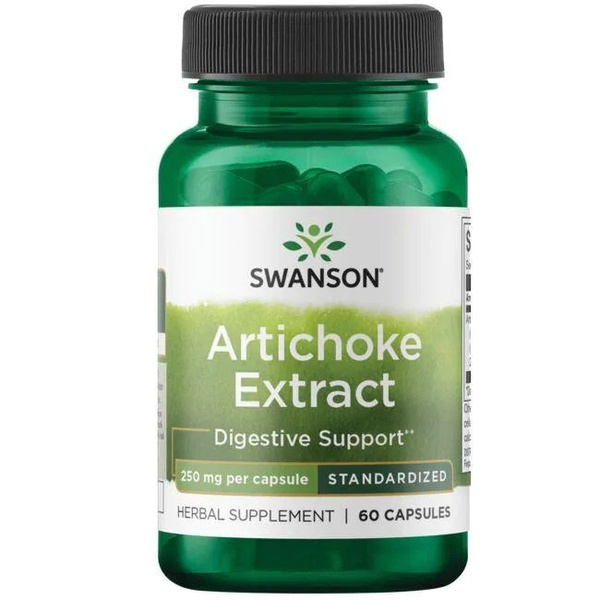 Swanson Artichoke Extract 250mg for Liver and Digestive Support 60 Capsules