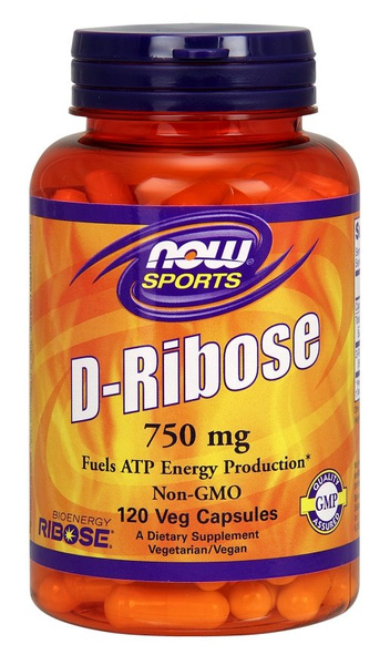 D-Ribose, 750mg - 120 vcaps