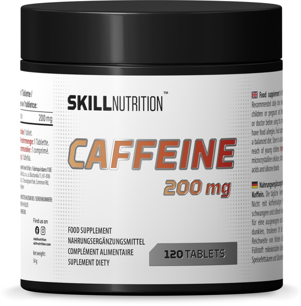 Skill Nutrition Caffeine 200mg 120 tablets