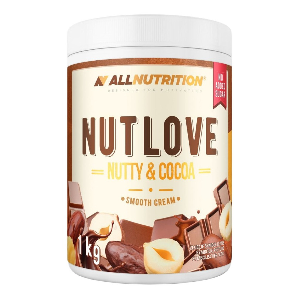Allnutrition Nutlove Nutty & Cocoa Chocolate Hazelnut Cream Sugar and Palm Oil Free 1000g