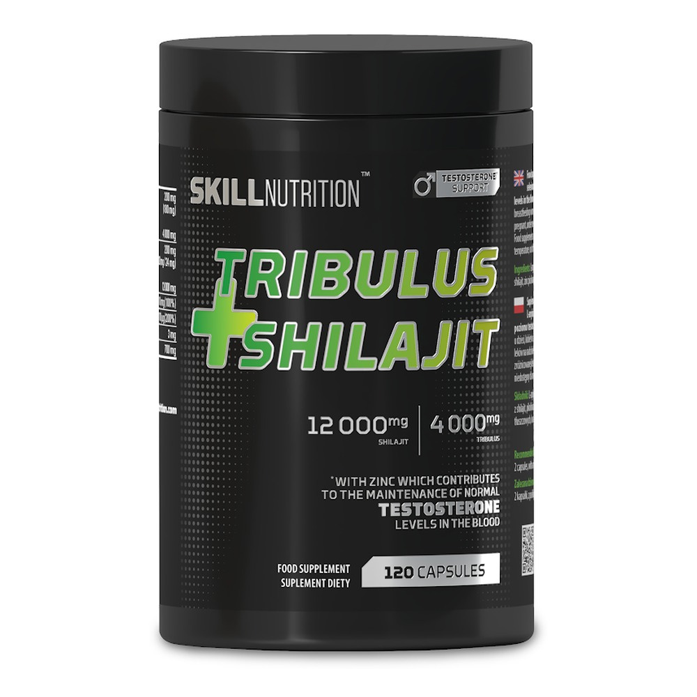 Skill Nutrition Tribulus and Shilajit 120 vegan caps with Zinc