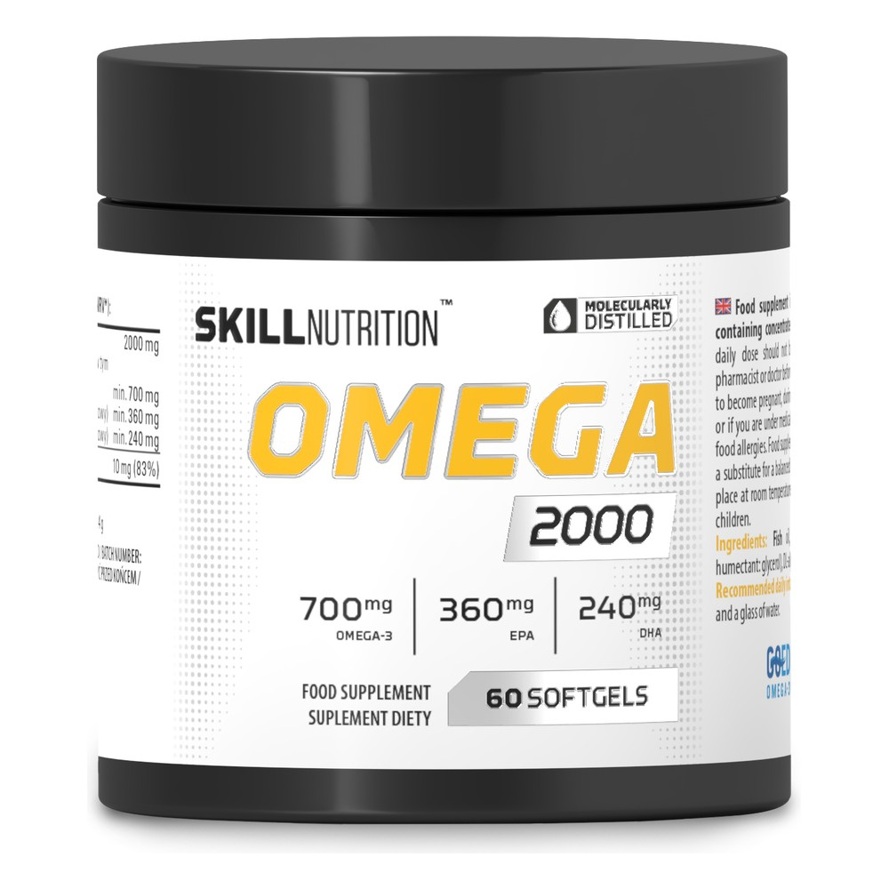 Skill Nutrition Omega 2000 High Strength Fatty Acids 60 Softgels