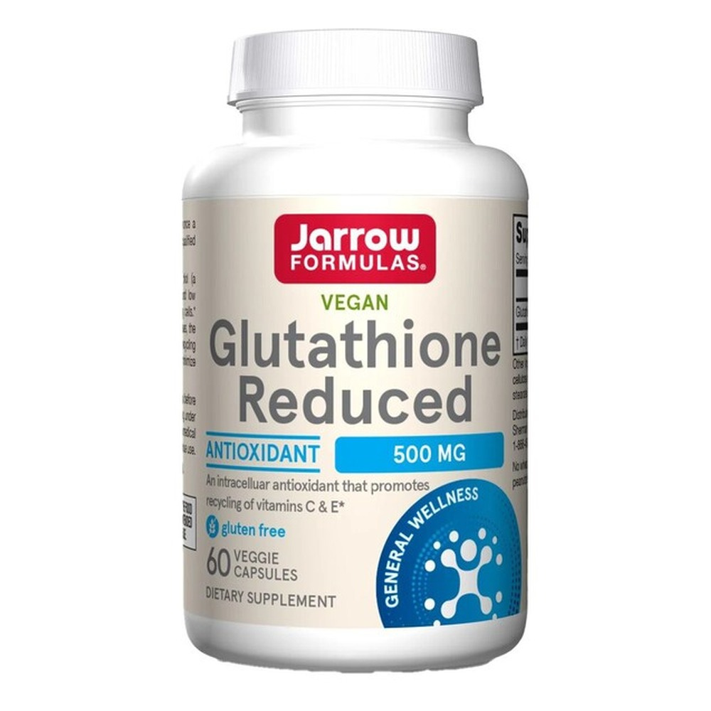 Jarrow Formulas Glutathione Reduced 500mg for Antioxidant Support 60 Vcaps