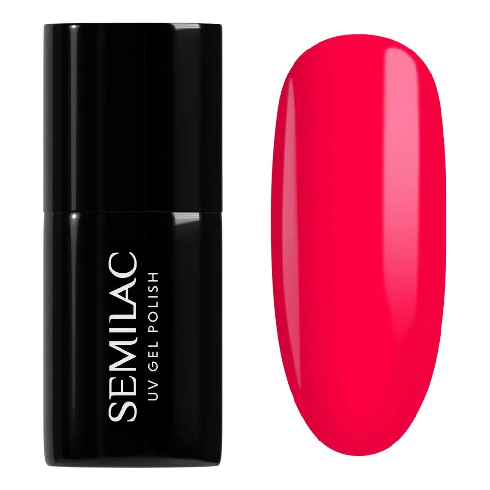 Semilac Garden Party Hybrid Gel Polish 568 Neon Ruby 7ml