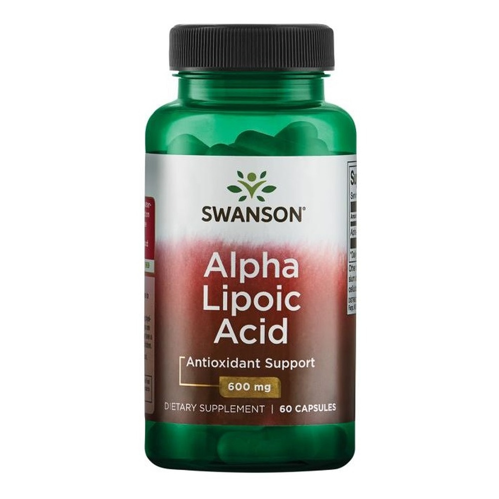 Swanson Alpha Lipoic Acid 600mg for Cellular Protection 60 Capsules