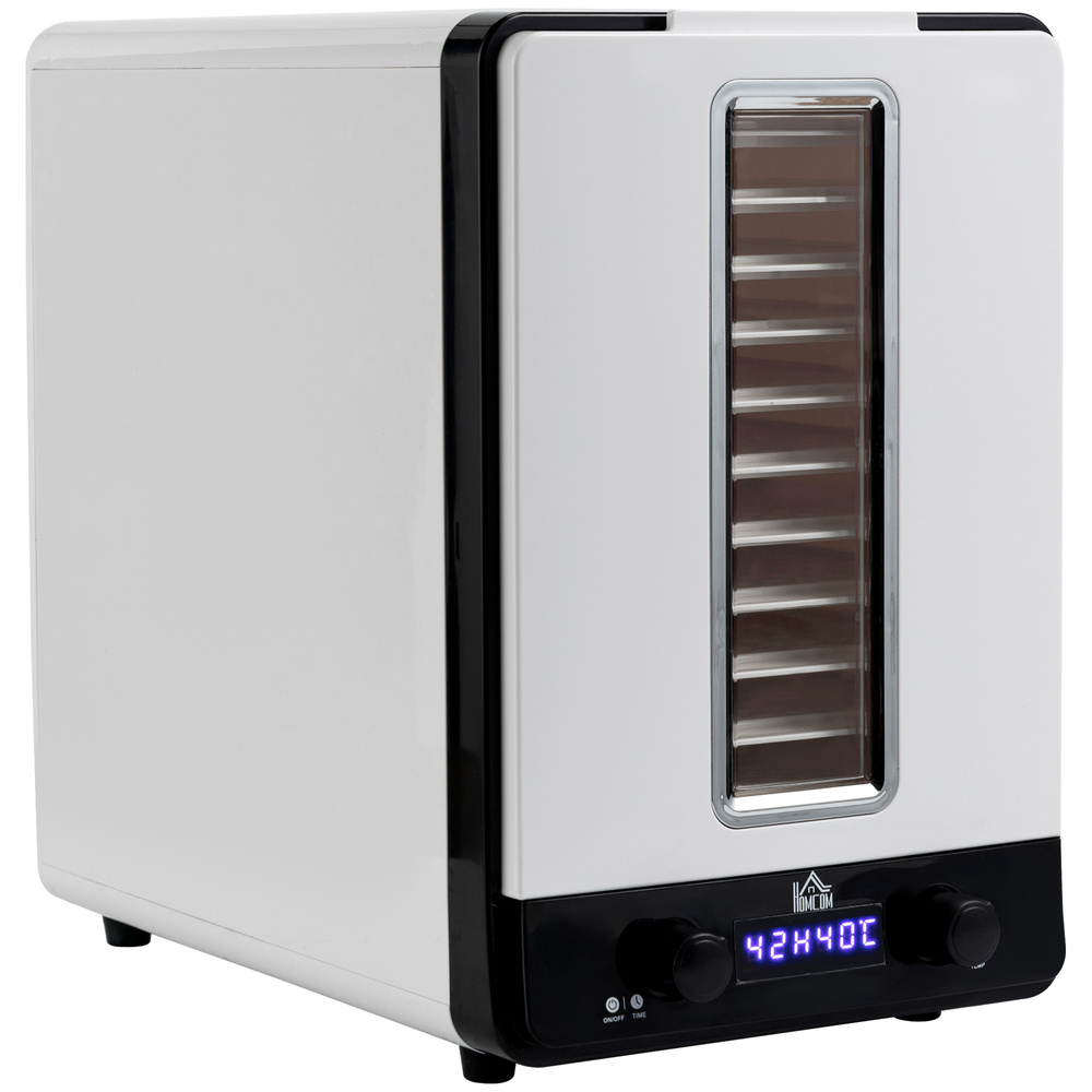 HOMCOM 11-Tray Food Dehydrator, 40-70℃ Temperature and Timer