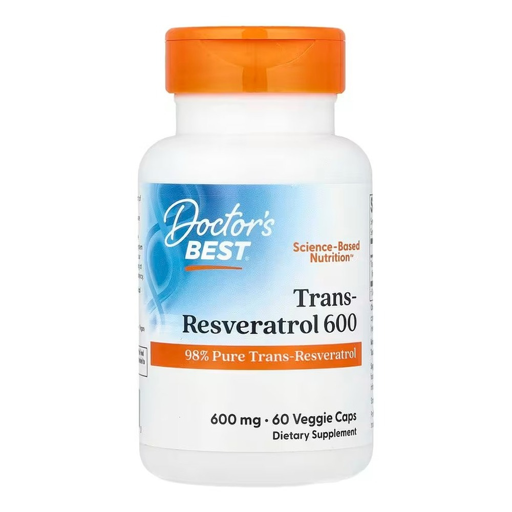 Doctor's Best Trans-Resveratrol 600, 600mg Capsules 60 vcaps