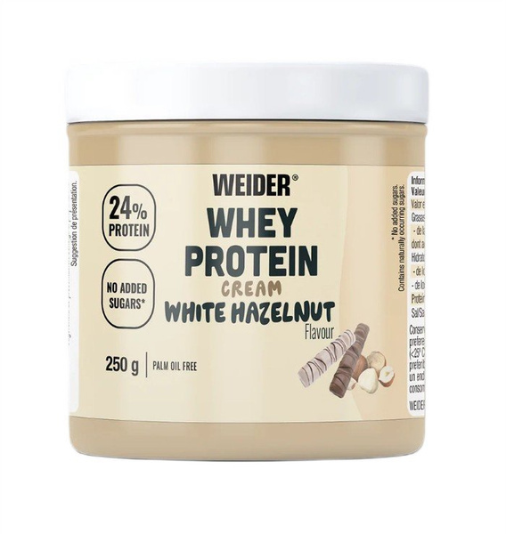 Weider Whey Protein Cream, White Hazelnut (EAN 4044782202371) - 250g