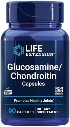 Life Extension Glucosamine Chondroitin Capsules for Healthy Joints and Cartilage 90 Capsules