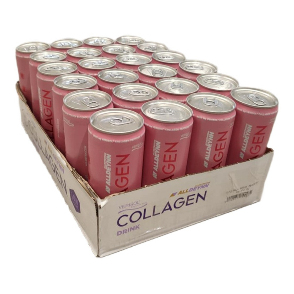 Allnutrition AllDeynn Collagen Drink Peachini For Healthy Skin Hair and Nails 24 x 330 ml