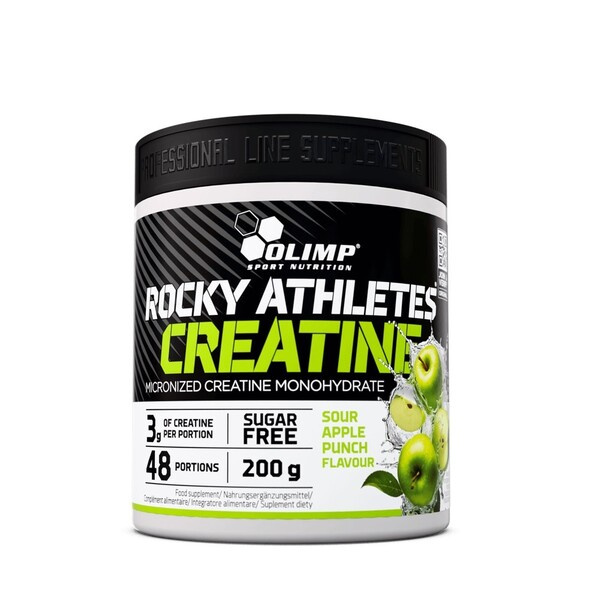 Olimp Rocky Athletes Creatine for Physical Performance Apple 200g