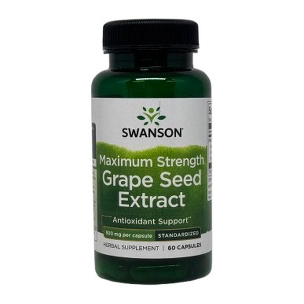 Swanson Grape Seed Extract, Maximum Strength - 60 caps