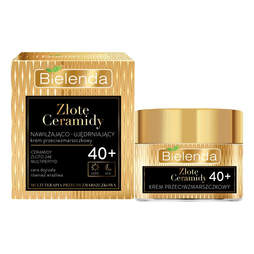 Bielenda Golden Ceramides Moisturizing Firming Day and Night Cream Anti Wrinkle 40+ 50ml
