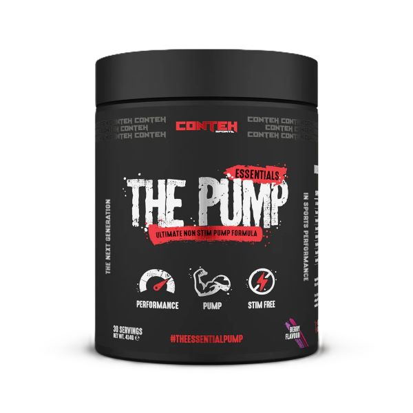 Conteh Sports The Pump Stimulant-Free Pre-Workout for Muscle Pumps Berry 414g