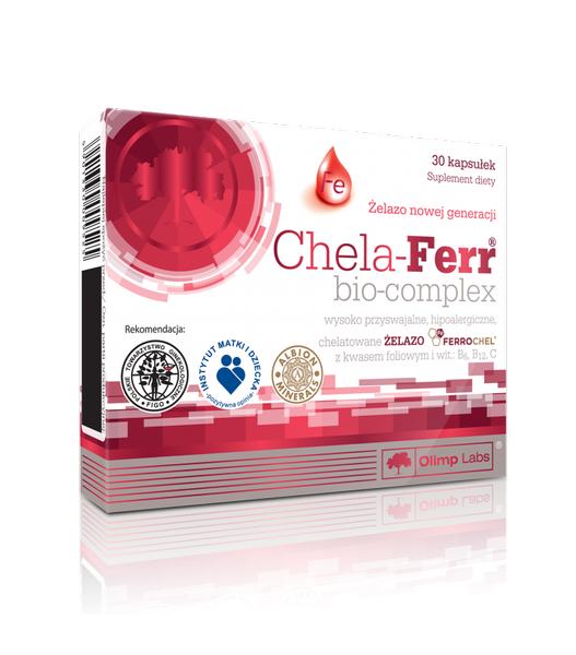 Olimp Chela-Ferr Bio-Complex Chelated Iron for Better Absorption 30 Capsules