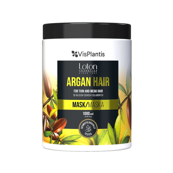 Vis Plantis Loton Argan Nourishing Mask for Thin and Weakened Hair 1000ml Best Before 31.03.25