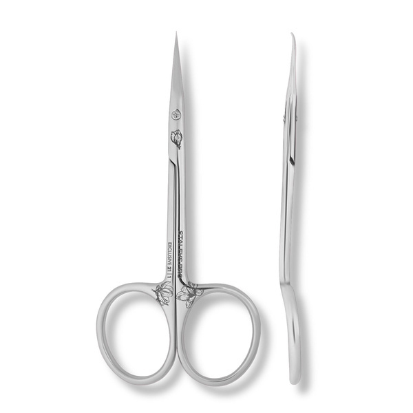 Staleks Pro Exclusive 21 Type 1 Cuticle Scissors Hook-Shaped Precision Blades SX-21/1m 102mm