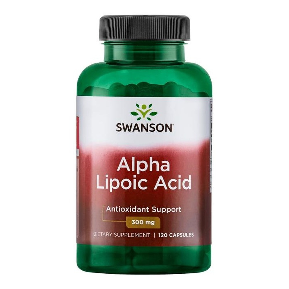 Swanson Alpha Lipoic Acid 300mg for Antioxidant Protection and Metabolic Support 120 Capsules