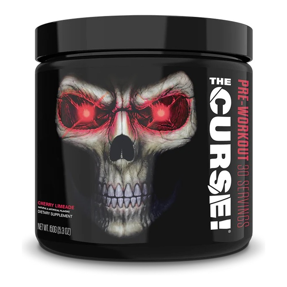 JNX Sports The Curse! Limited Edition Pre-Workout Powder for Energy and Focus Cherry Limeade 150g
