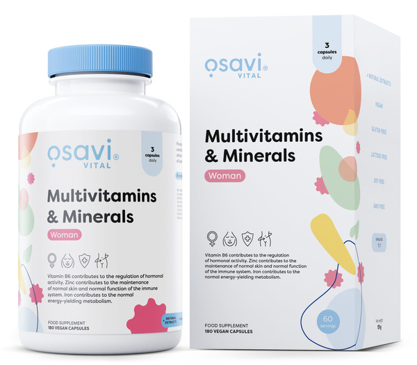 Osavi Multivitamins and Minerals Woman 180 vegan caps