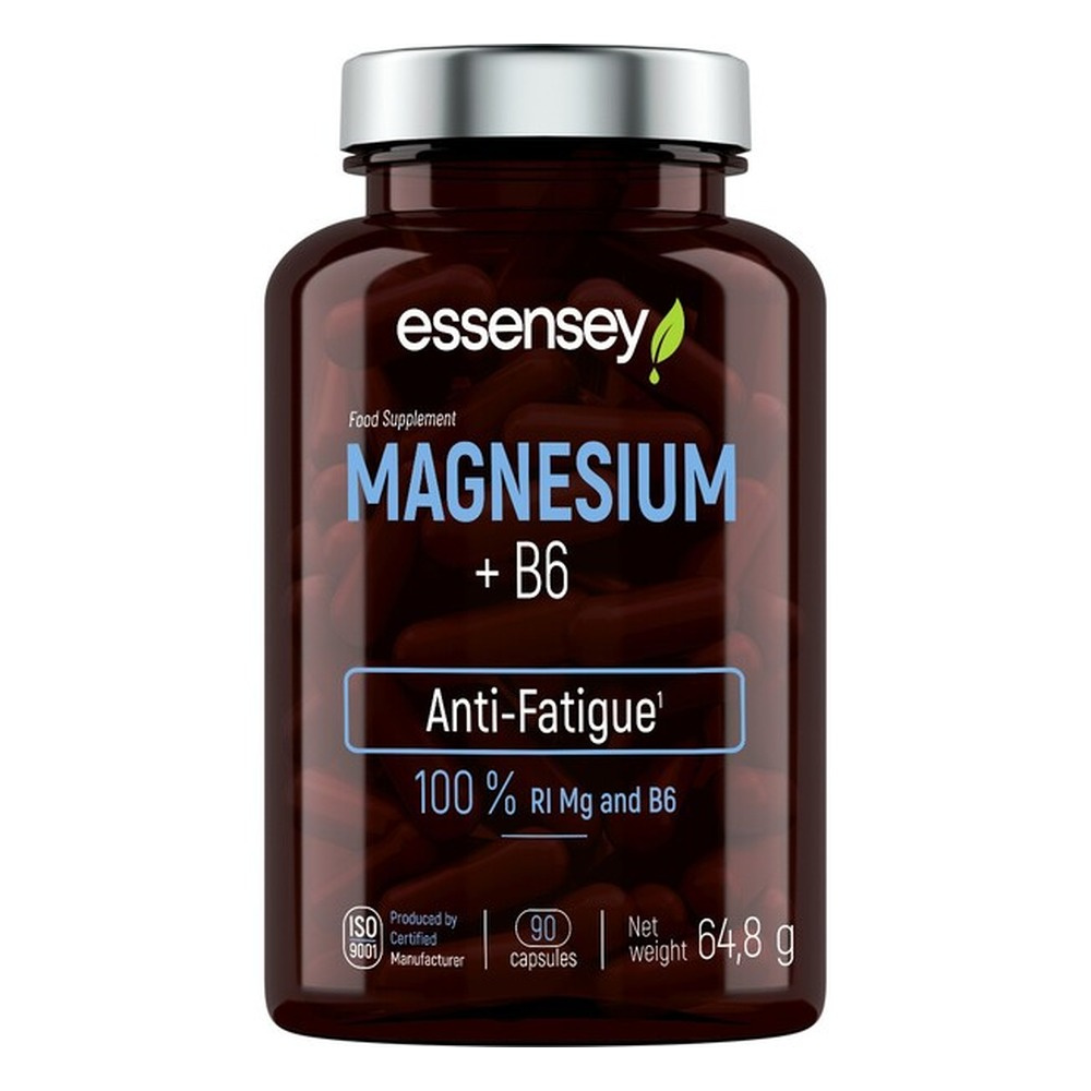 Essensey Magnesium B6 Dietary Supplement For Fatigue and Tiredness 90 Capsules