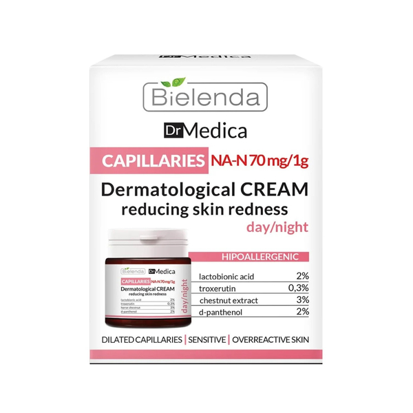 Bielenda Capillary Skin Dermatological Anti Redness Face Day and Night Cream 50ml