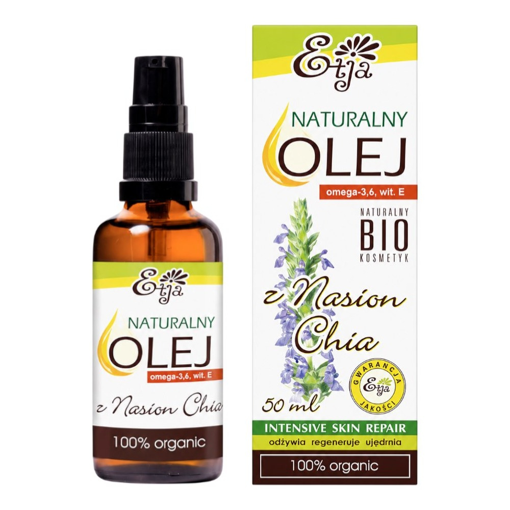 Etja Bio Chia Seed Oil for Dry and Sensitive Mature Skin 50ml