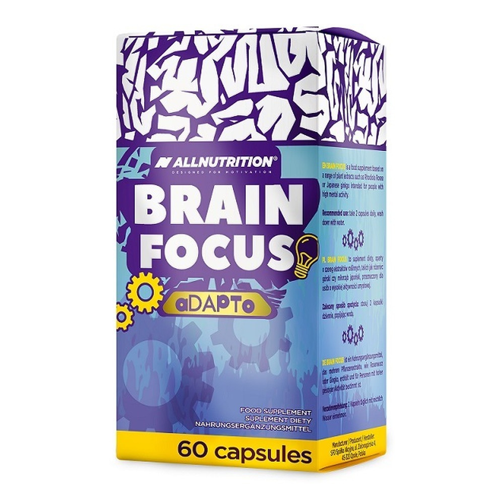 AllNutrition Food Supplement Brain Focus Adapto for People with High Mental Activity 60 Capsules