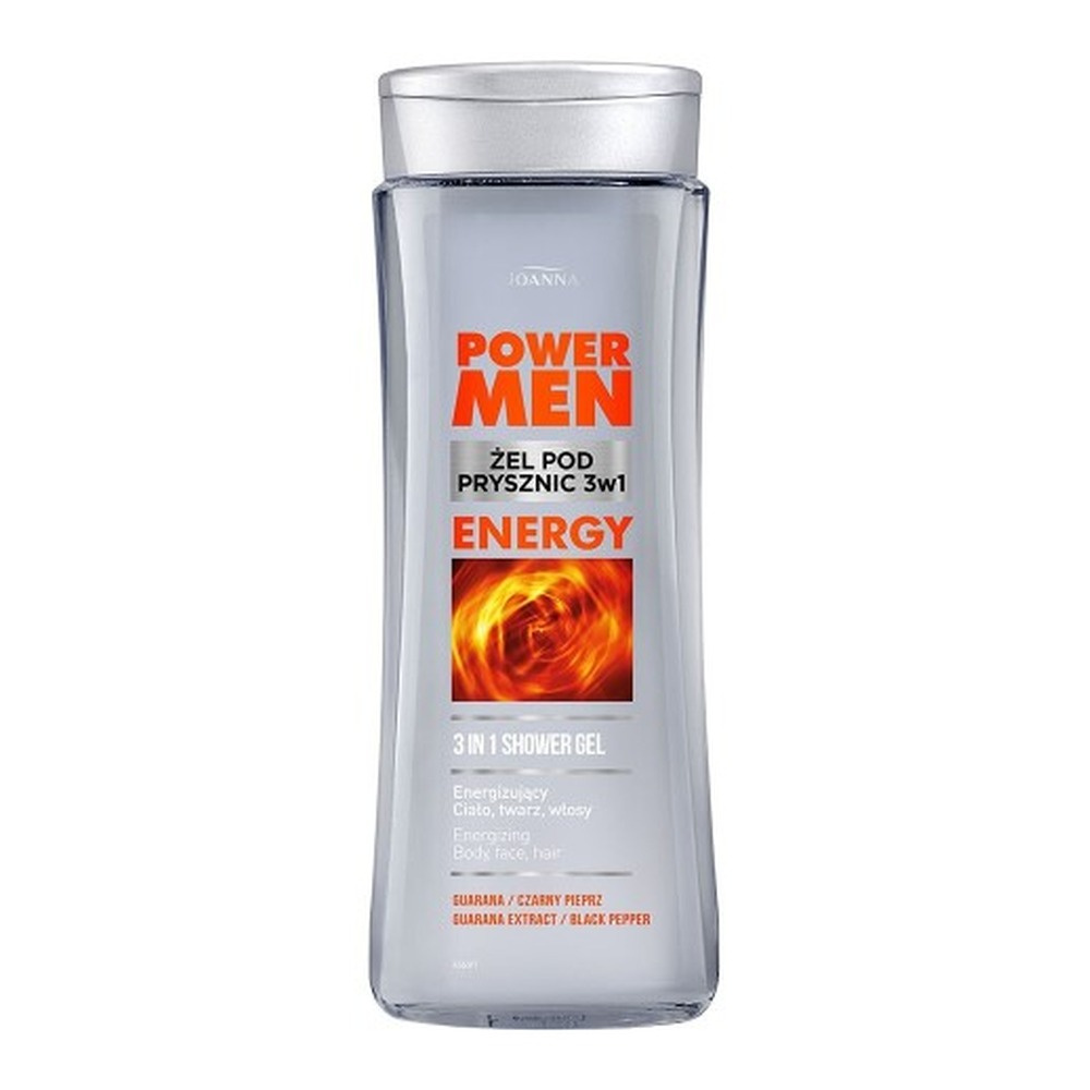 Joanna Power Men Energizing Shower Gel with Guarana and Black Pepper 300ml