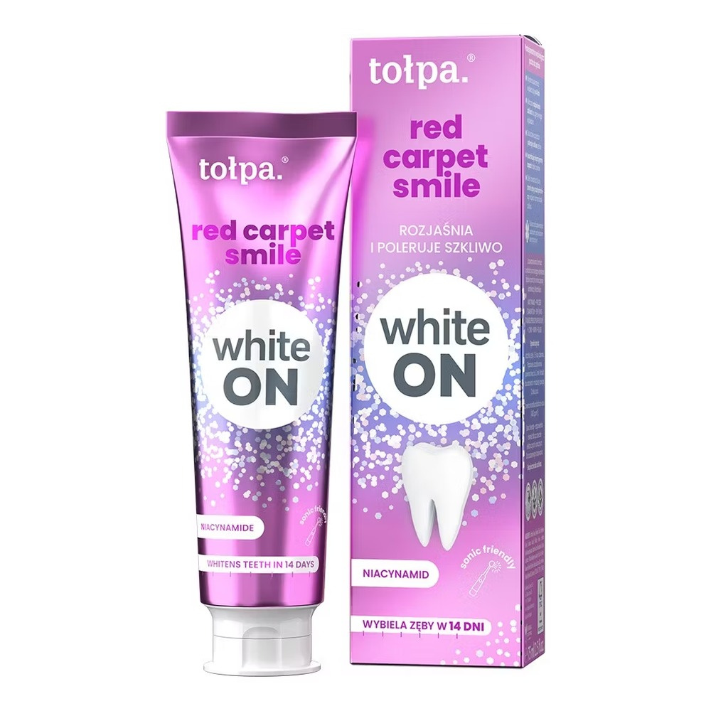 Tołpa ON WHITE Red Carpet Smile Toothpaste, 75ml