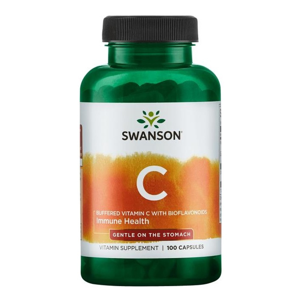 Swanson Buffered Vitamin C with Bioflavonoids for Immune Support 100 Capsules