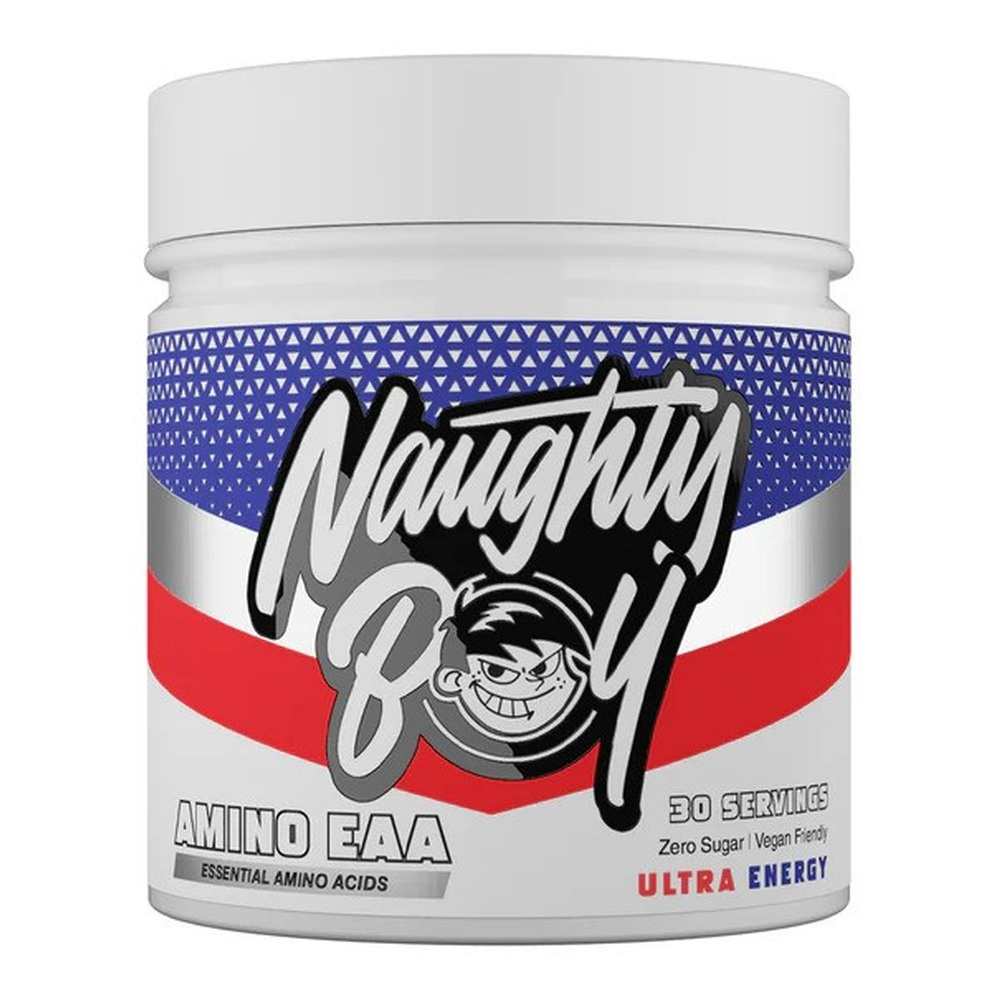 Naughty Boy Amino EAA Ultra Energy EAA BCAA Powder for Muscle Recovery and Endurance 345g