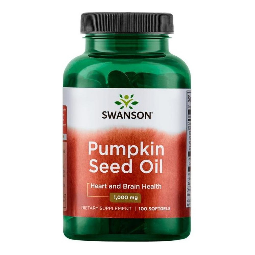 Swanson Pumpkin Seed Oil 1000mg for Prostate Health Support 100 Softgels