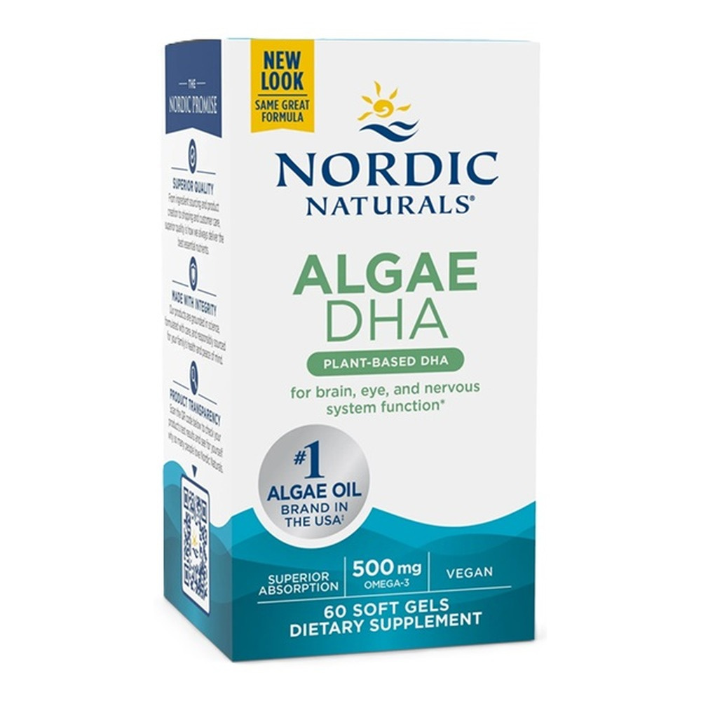 Algae DHA, 500mg - 60 softgels