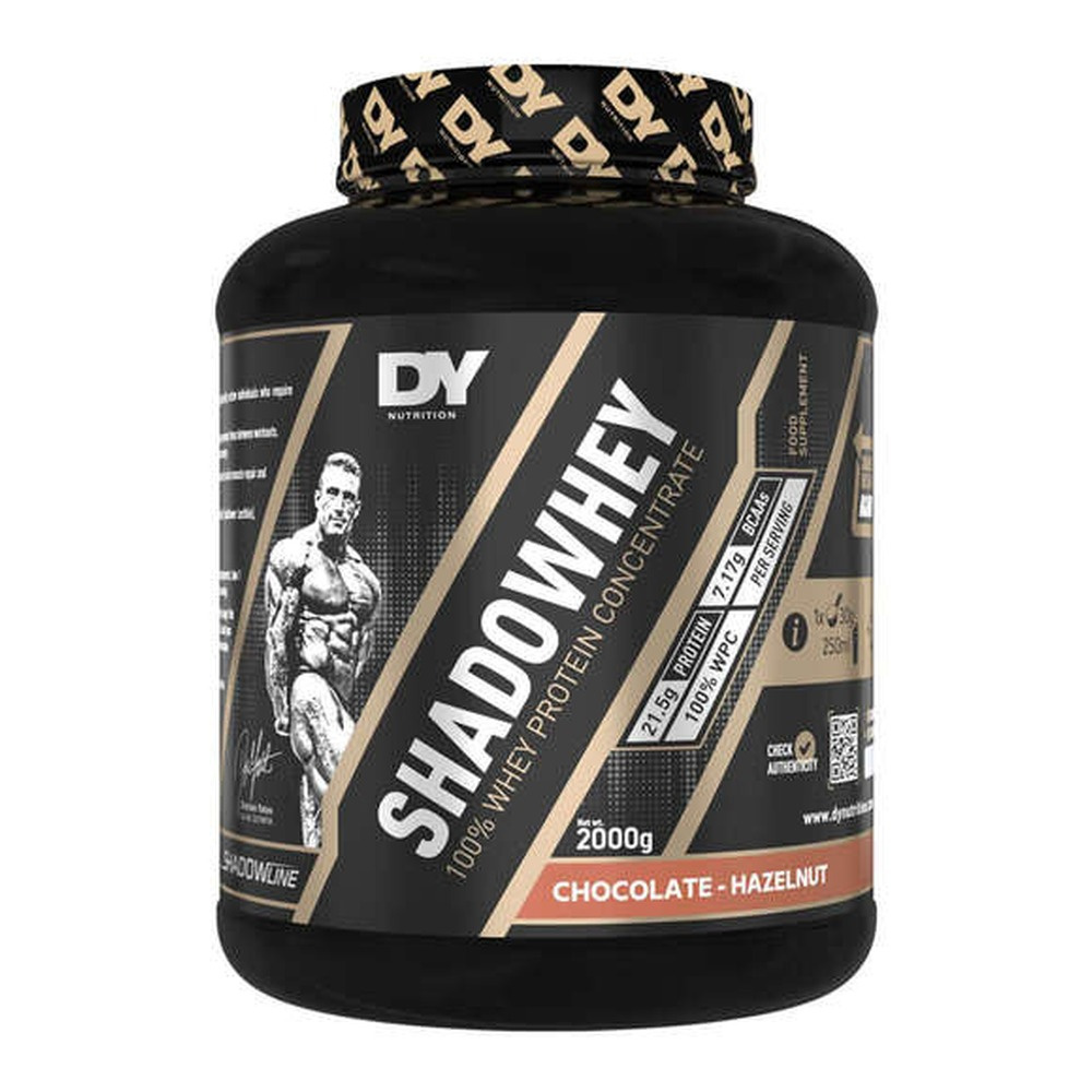 Dorian Yates ShadoWhey Concentrate Whey Protein Concentrate Chocolate Hazelnut For Muscle Growth and Recovery 2000g