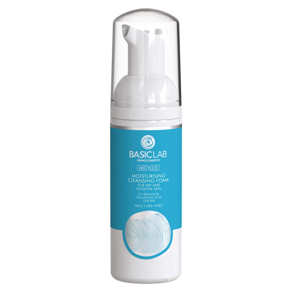 BasicLab Micellis Hydrating Cleansing Foam for Dry & Sensitive Skin 50 ml