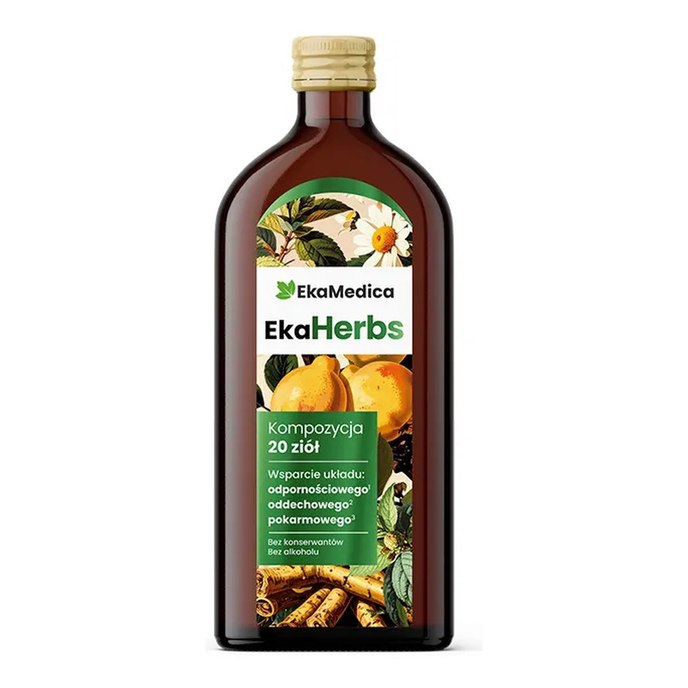 Ekamedica EkaHerbs Liquid Herbal Supplement with 20 Herbs & Vitamin C 500ml