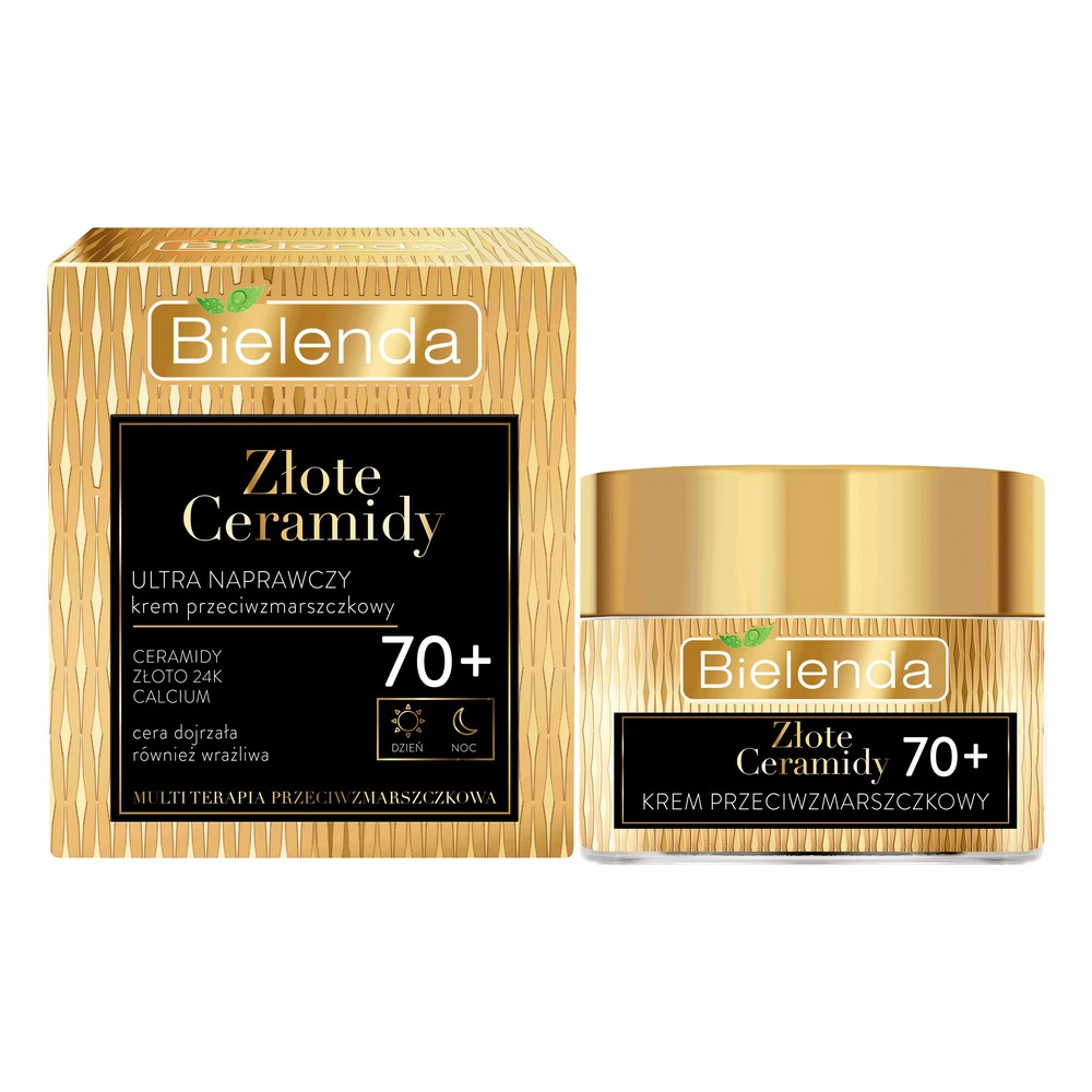 Bielenda Golden Ceramids Ultra Repairing Anti Wrinkle Day and Night Cream 70+ 50ml