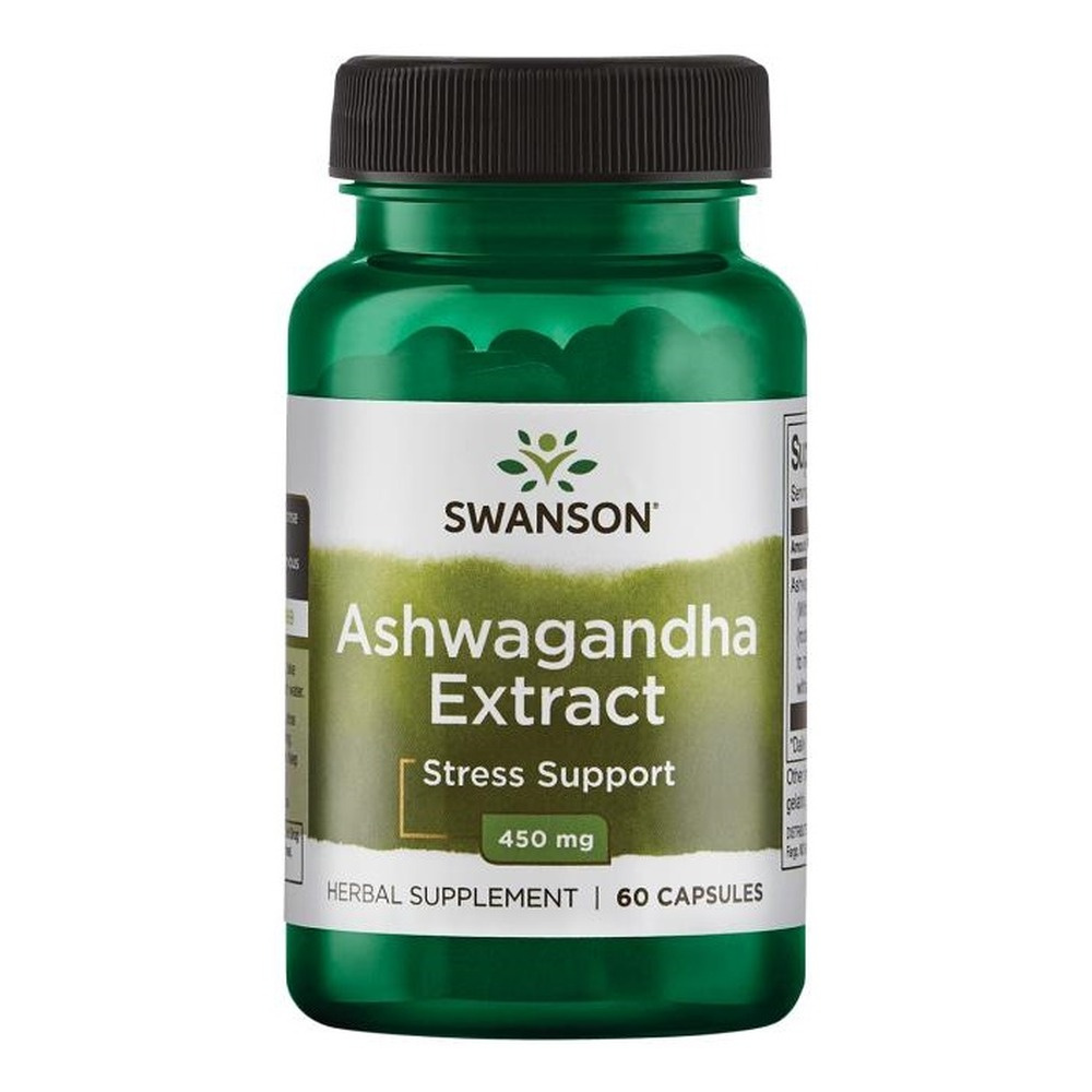 Swanson Ashwagandha Extract 450mg for Stress and Vitality Support 60 Capsules