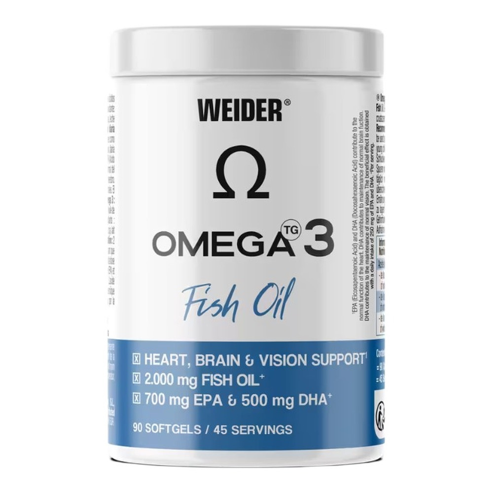 Weider Omega 3 Fish Oil, 2000mg - 90 softgels