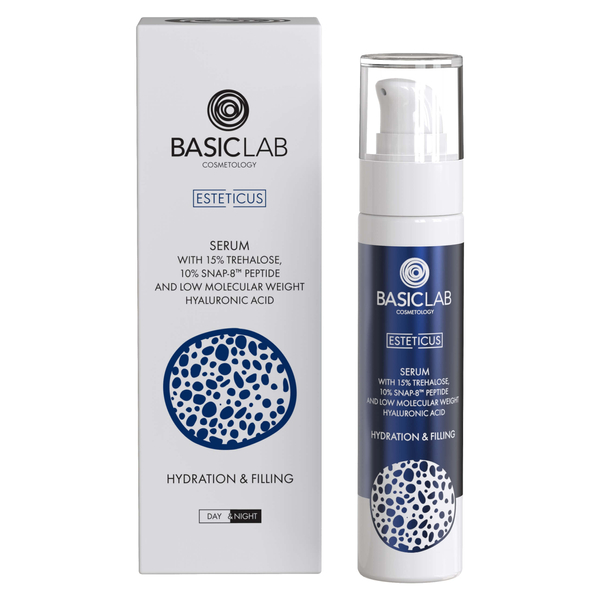 BasicLab Esteticus Hydrating Anti-Aging Serum 15% Trehalose and 10% Snap-8 50ml