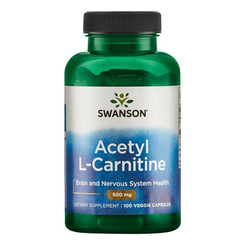 Swanson Acetyl L-Carnitine 500mg Supporting Energy Metabolism 100 Vcapsules