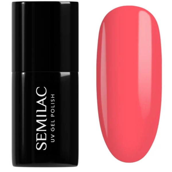 Semilac Hybrid Gel Polish Hottie - 006 Classic Coral 7ml