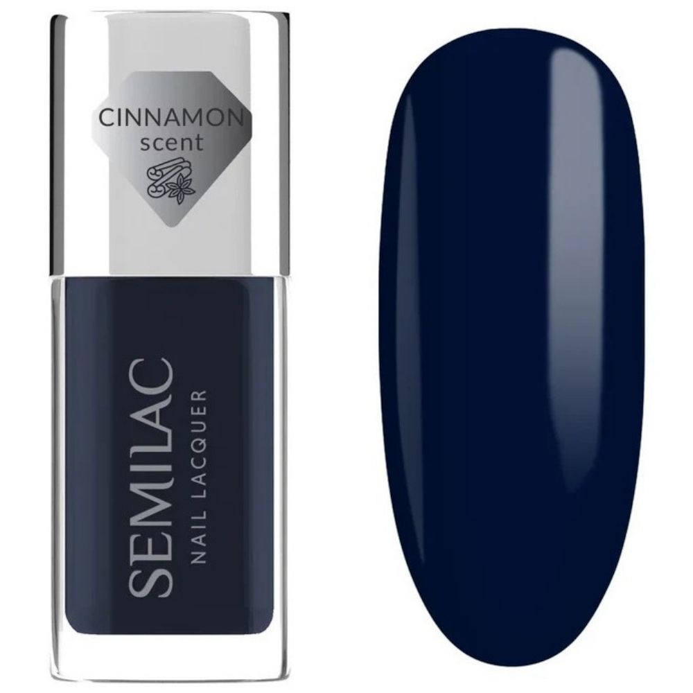 Semilac Classic Nail Polish 113 Blue Ink Deep Navy Shine 9ml